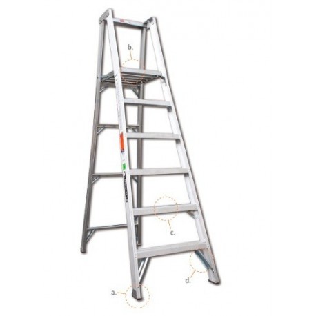 ESCALERA TIJERA ALUMINIO PLATAFORMA CUPRUM AP1006 136KG 1.83MESCALERA TIJERA ALUMINIO PLATAFORMA CUPRUM AP1006 136KG 1.83M ...