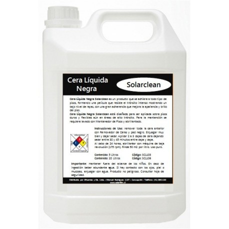 Cera Pisos Cera Líquida Negra Solarclean Cera Pisos Cera Líquida Negra Solarclean SOLARCLEAN - PISOS