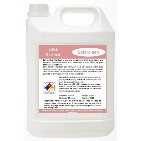 Cera AcrilicaCera Acrilica SOLARCLEAN - PISOS