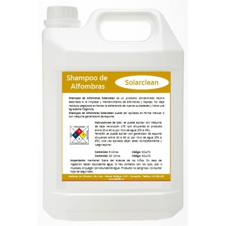 Shampoo AlfombrasShampoo Alfombras SOLARCLEAN - PISOS